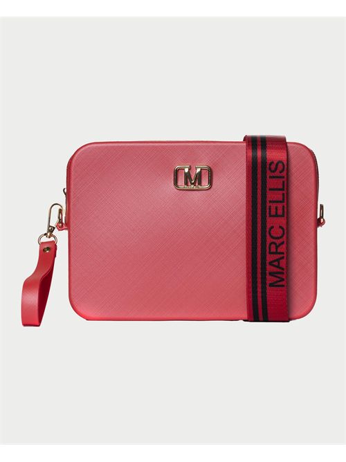 Marc Ellis women's bag with logo shoulder strap MARC ELLIS | FLAT FLOWE 25RED/LIGHT GOLD